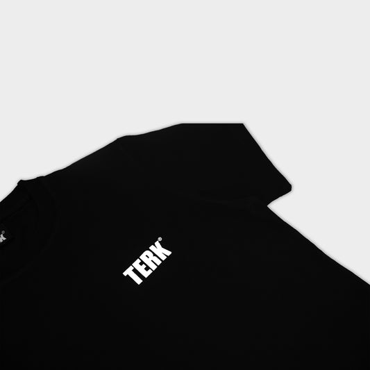 TERK SMALL CHEST LOGO BLACK T-SHIRT
