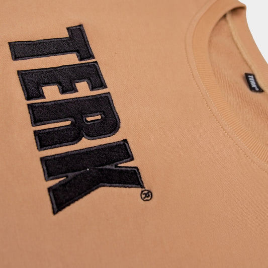 BLACK TERK CAMEL CREWNECK WITH EMBROIDERED LOGO1