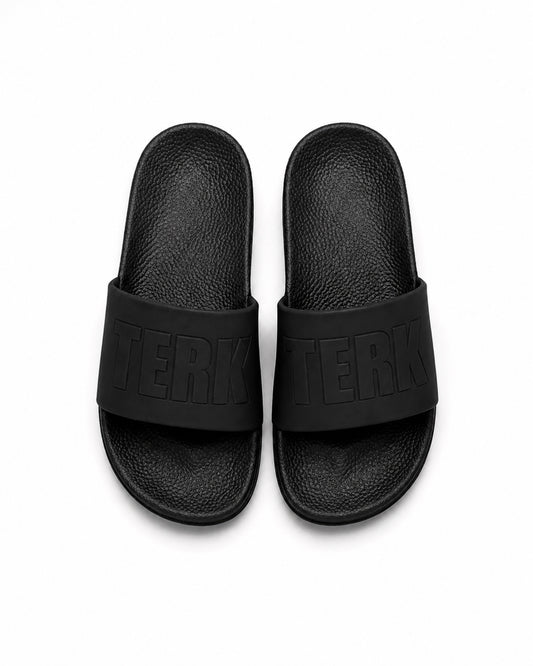 BLACK 3D BLACK TERK LOGO SLIDE