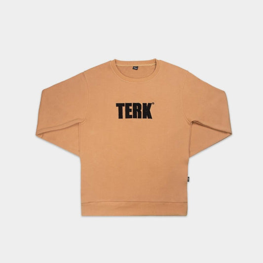 BLACK TERK CAMEL CREWNECK WITH EMBROIDERED LOGO1