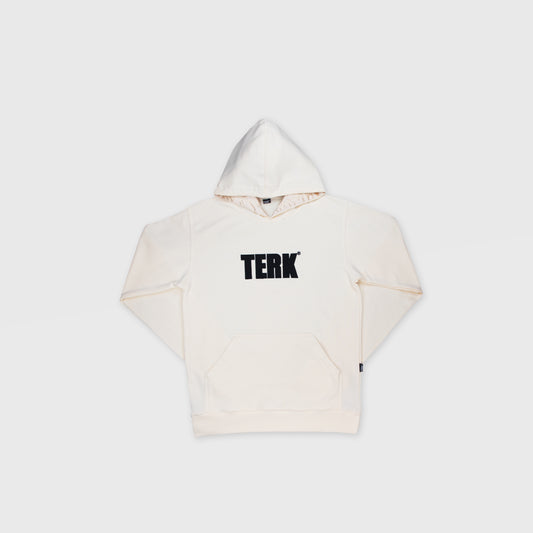 BLACK TERK VANILLA HOODIE WITH EMBROIDERED LOGO