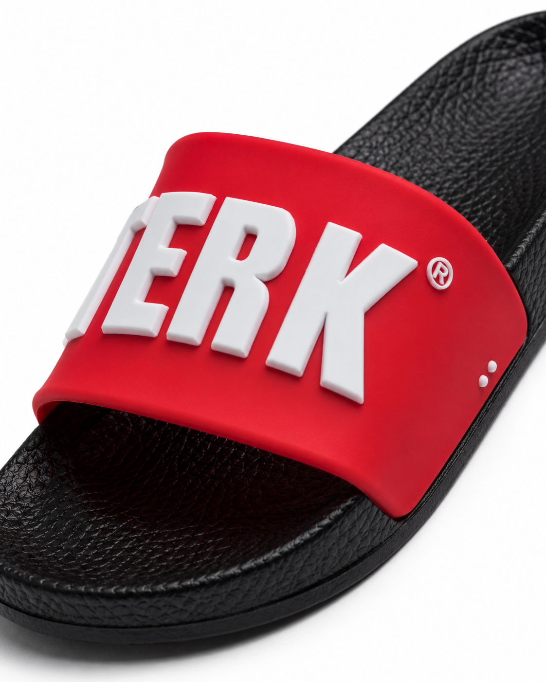 BLACK/RED 3D White TERK logo Slide