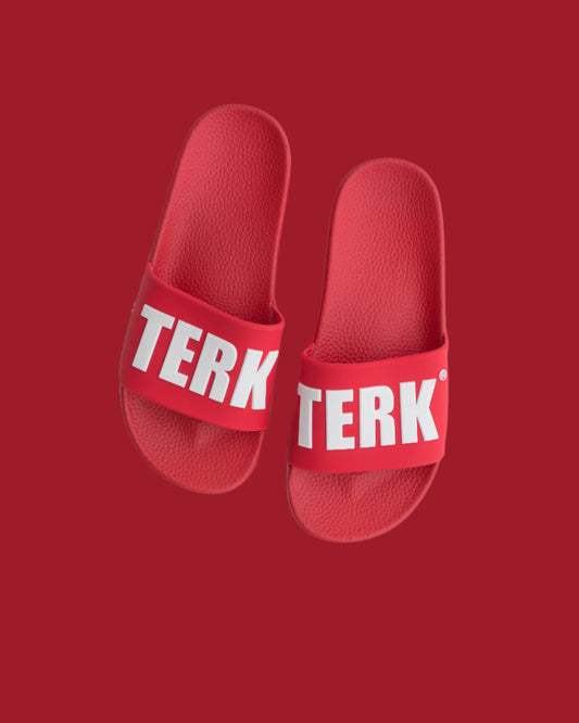 RED WHITE 3D TERK LOGO SLIDES