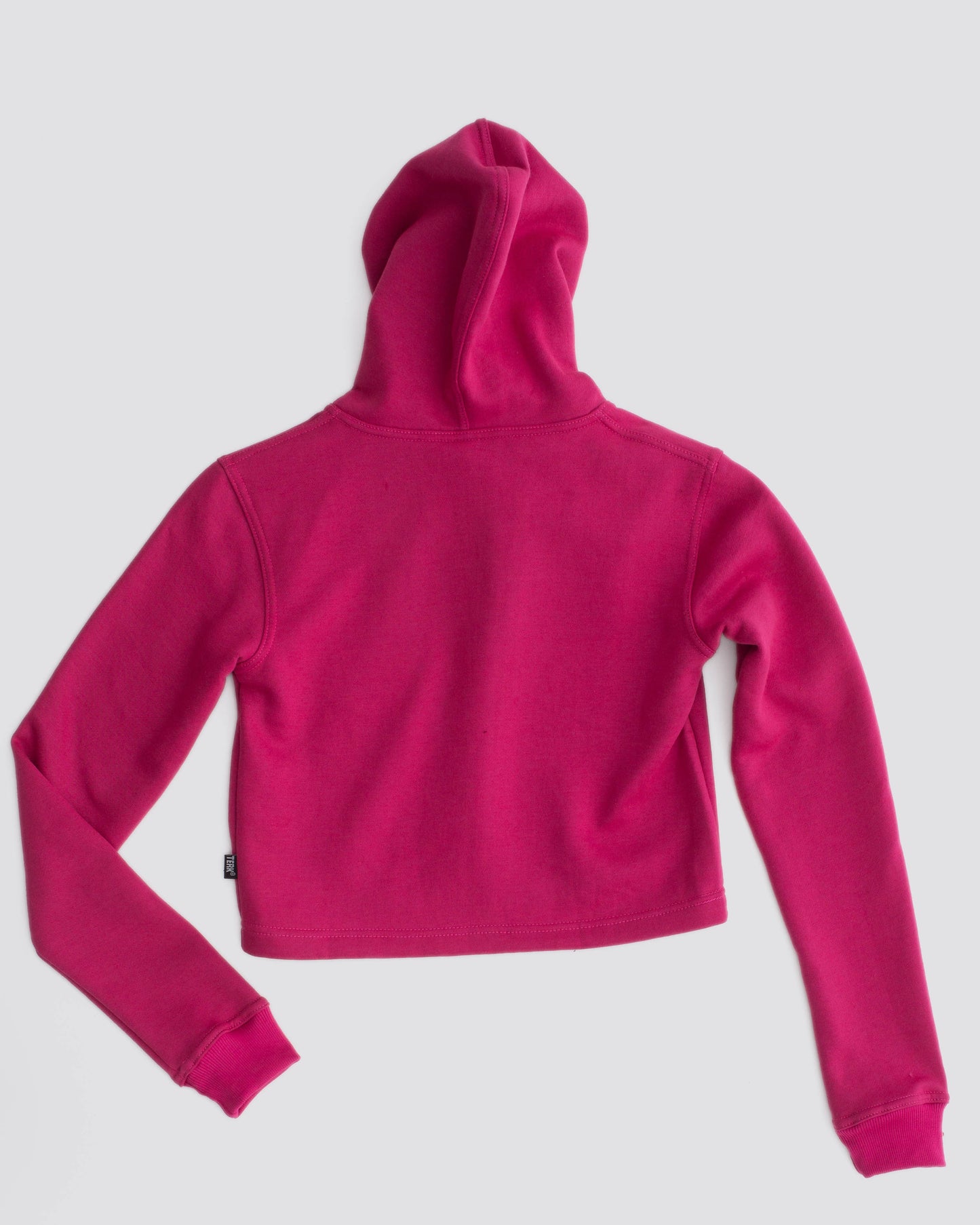 TERK Rally Crop Hoodie — Pink