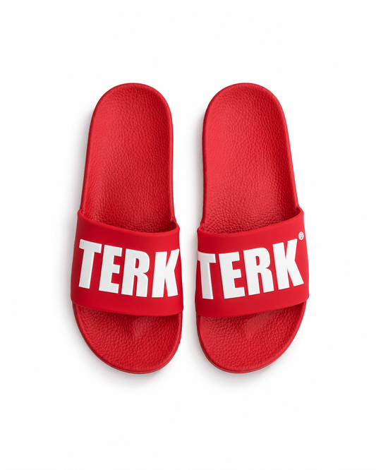 RED WHITE 3D TERK LOGO SLIDES