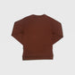 BROWN TERK CHOCOLATE CREWNECK WITH EMBROIDERED LOGO