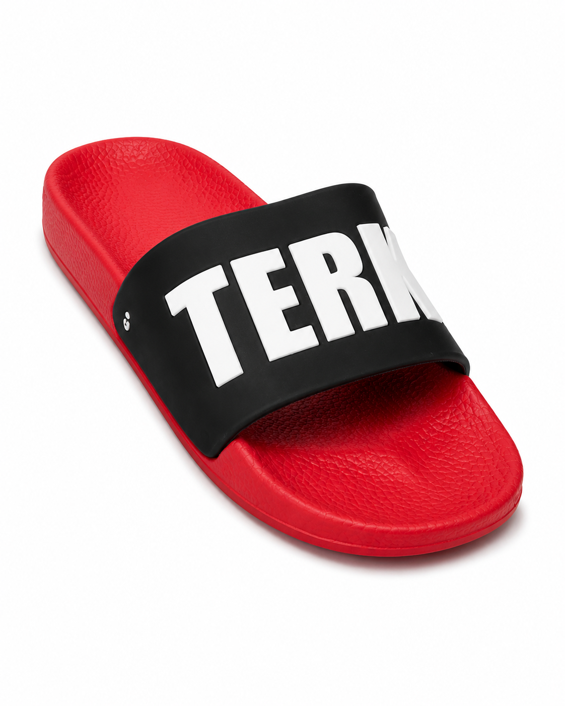 RED/BLACK 3D WHITE TERK LOGO SLIDE