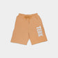 CAMEL SOLID SWEAT SHORTS WITH WHITE TERK EMBROIDERED LOGO