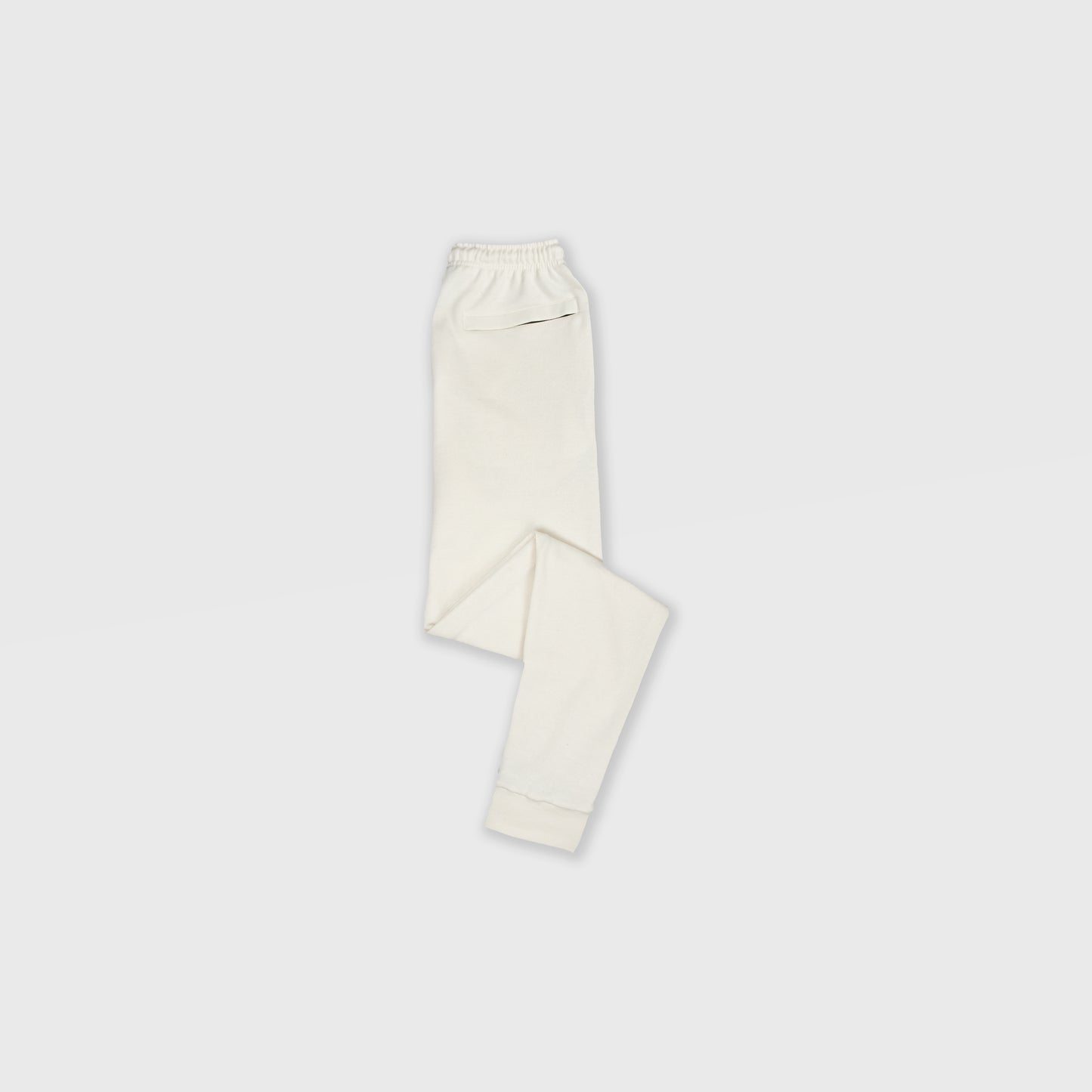 VANILLA SWEATPANTS WITH BLACK TERK EMBROIDERED LOGO