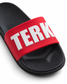 BLACK/RED 3D White TERK logo Slide