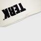 VANILLA SWEATPANTS WITH BLACK TERK EMBROIDERED LOGO