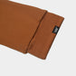 TAN TERK SADDLE CREWNECK WITH EMBROIDERED LOGO
