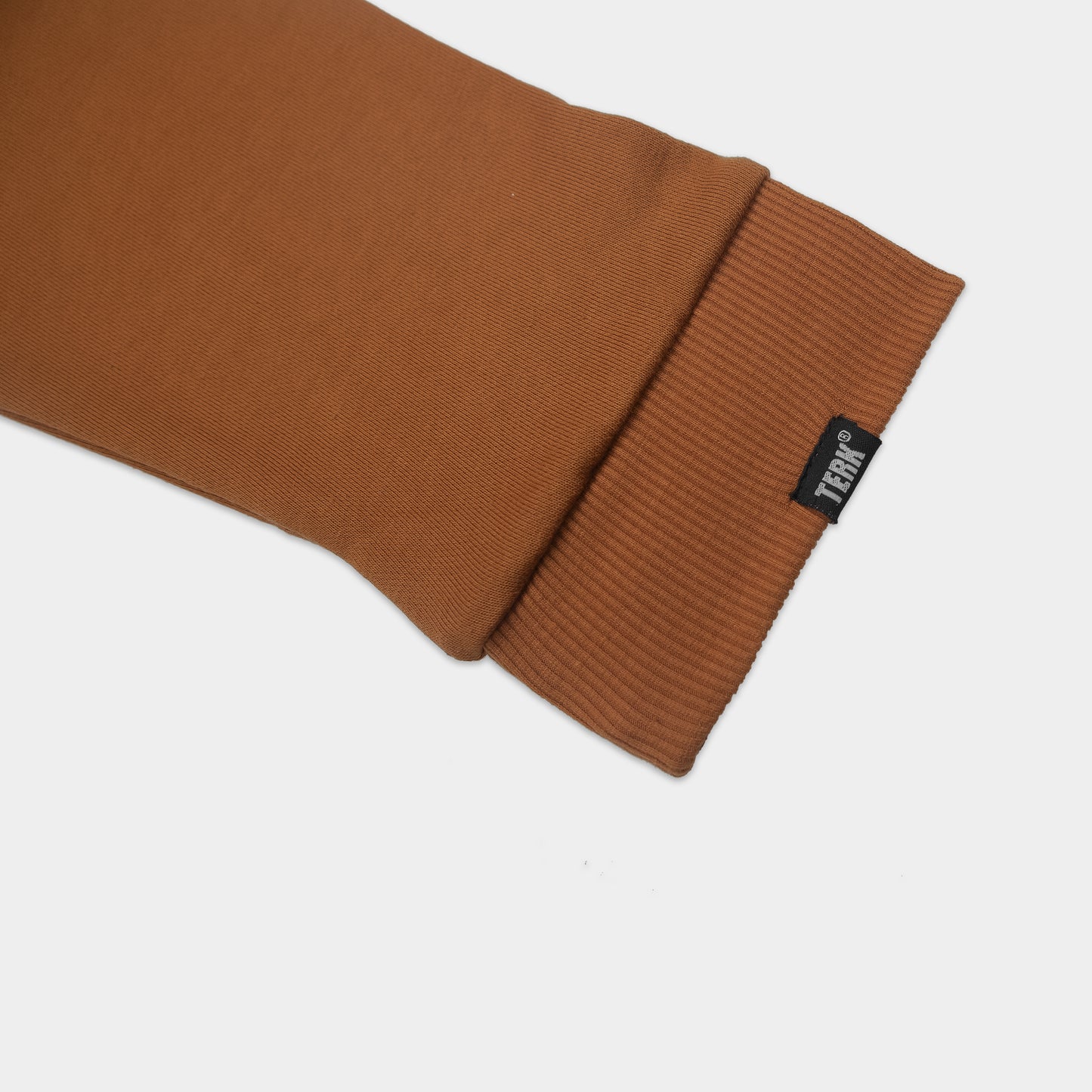 WHITE TERK SADDLE HOODIE WITH EMBROIDERED LOGO