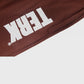 CHOCOLATE SWEATPANTS WITH WHITE TERK EMBROIDERED LOGO