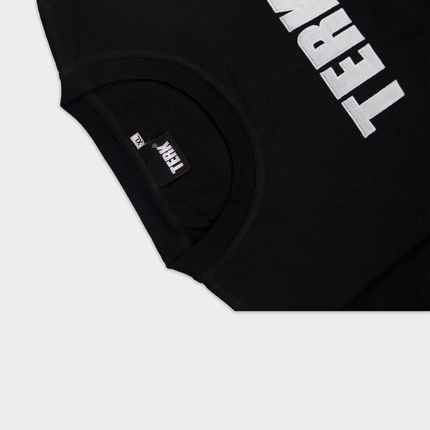 White TERK Logo Embroidered T-Shirt