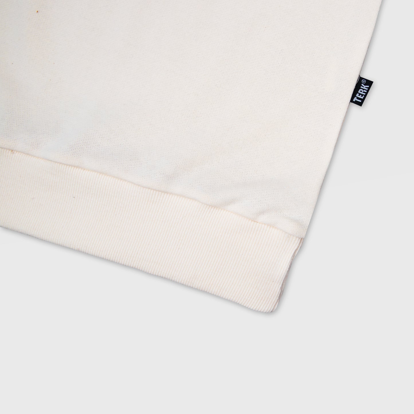 BLACK TERK VANILLA CREWNECK WITH EMBROIDERED LOGO