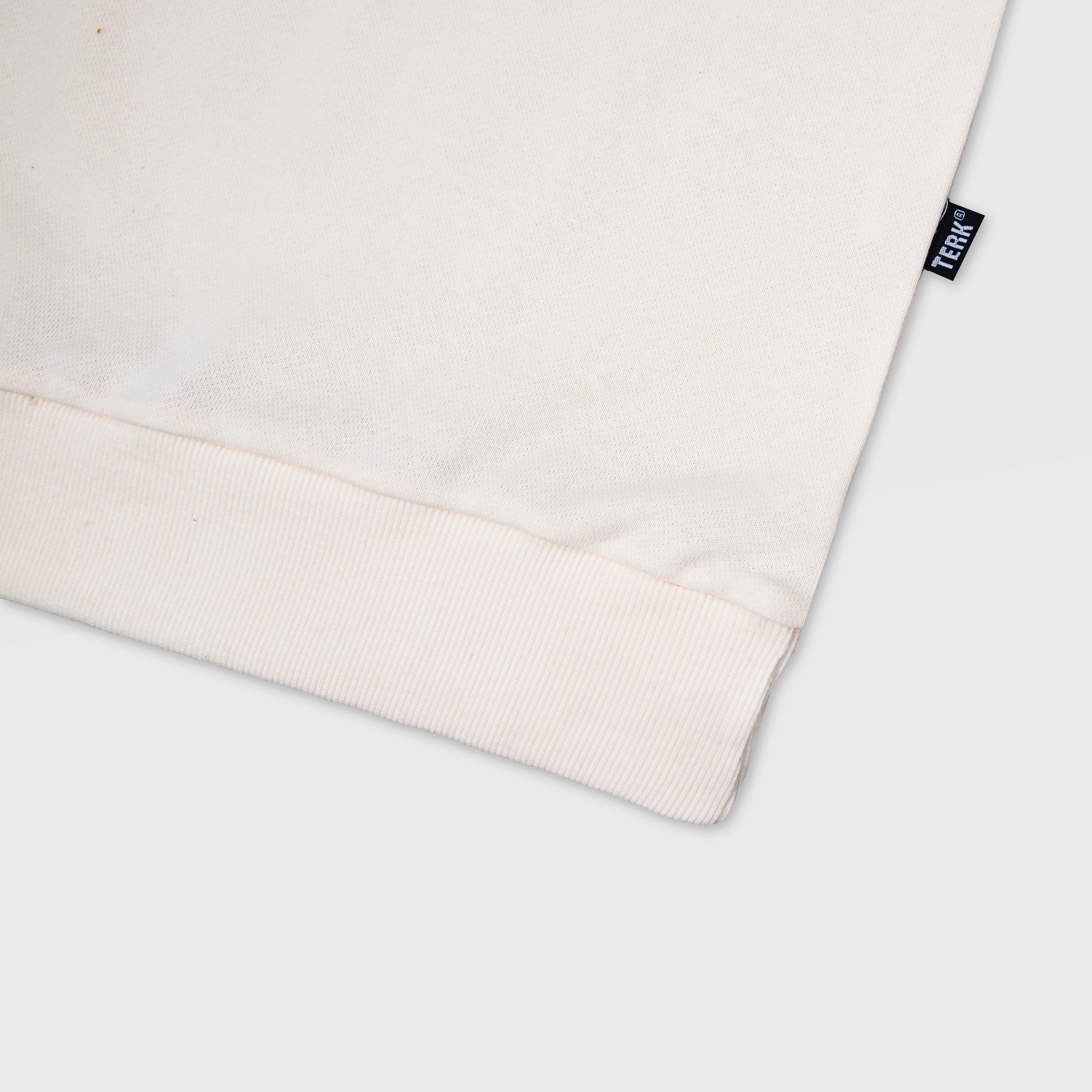 BLACK TERK VANILLA CREWNECK WITH EMBROIDERED LOGO