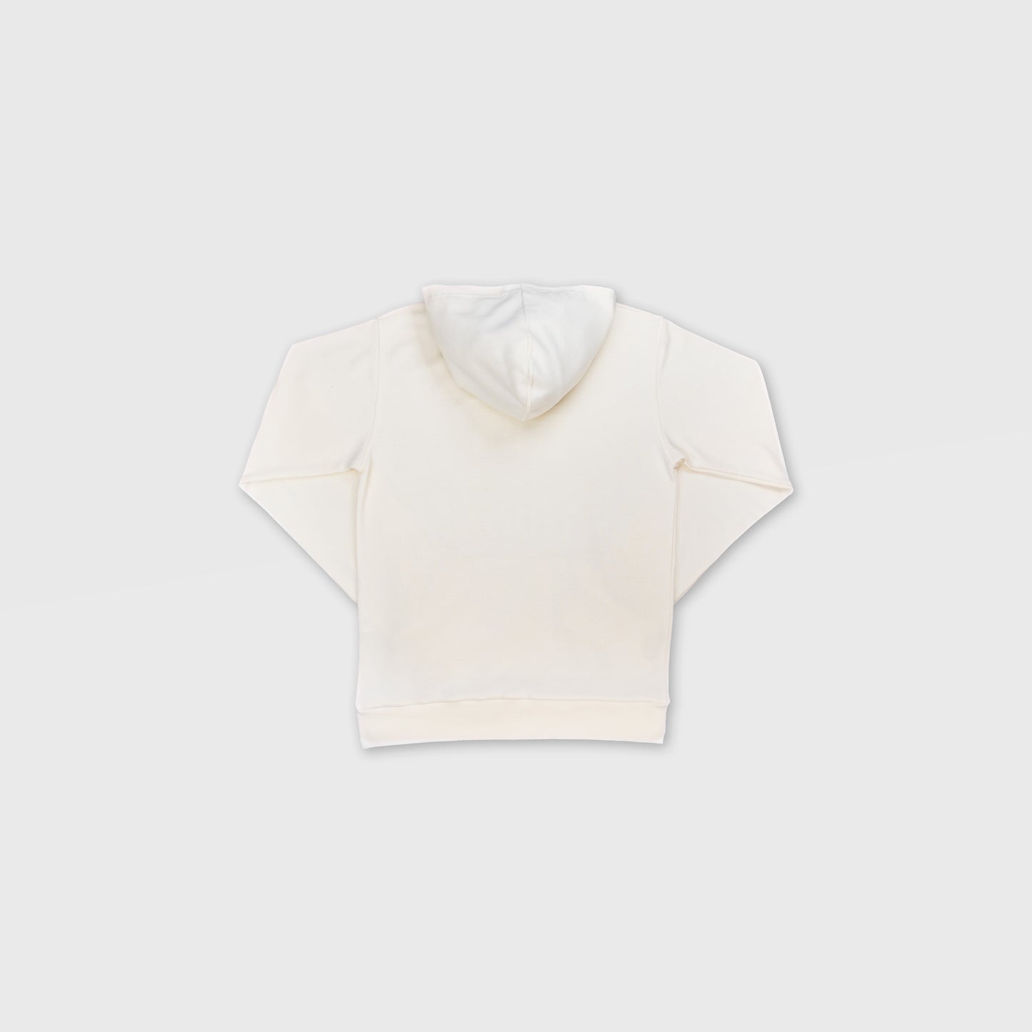 WHITE TERK VANILLA HOODIE WITH EMBROIDERED LOGO