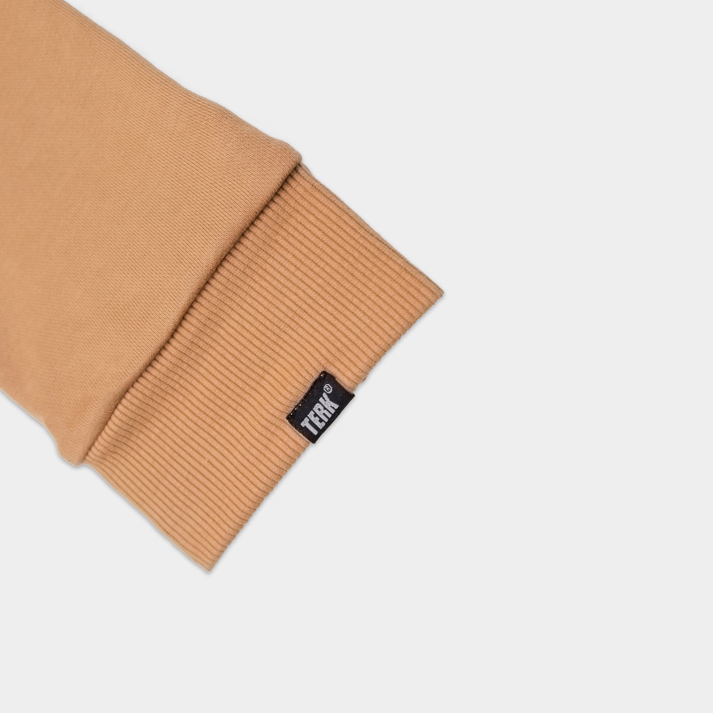 White Terk Camel Hoodie with Embroidered Logo