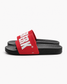 BLACK/RED 3D White TERK logo Slide