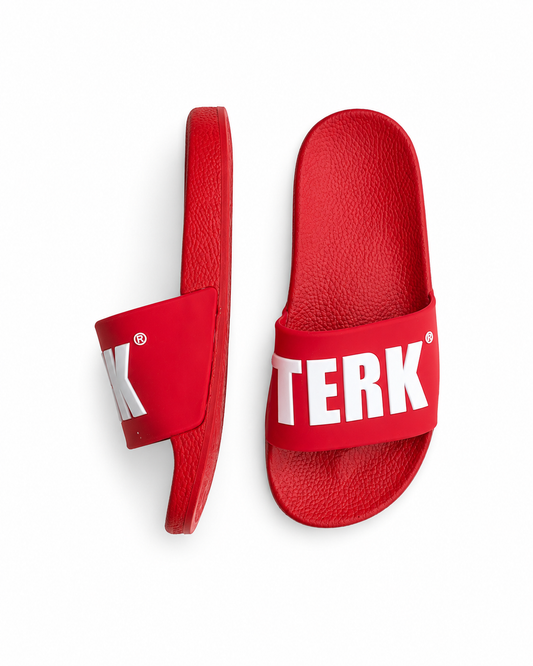 RED WHITE 3D TERK LOGO SLIDES