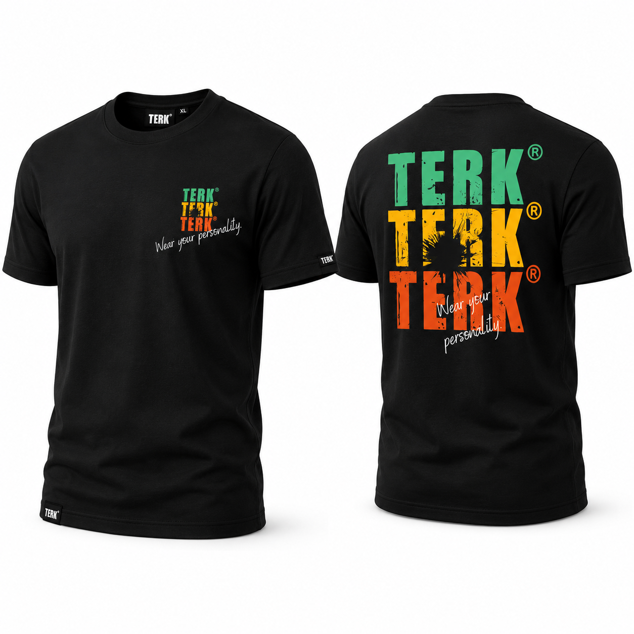 TERK® Signature Wear Your Personality Tee – Black