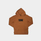 BLACK TERK SADDLE HOODIE WITH EMBROIDERED LOGO