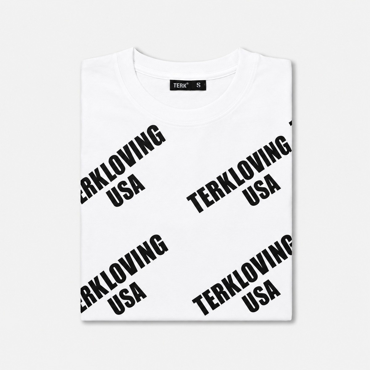 TERKLOVING® Allover Logo T Shirt White
