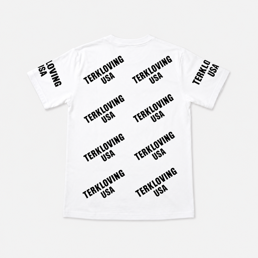 TERKLOVING® Allover Logo T Shirt White