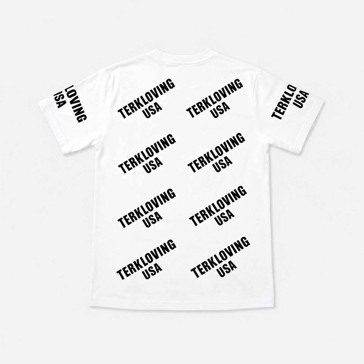 TERKLOVING Allover Logo Tee — White