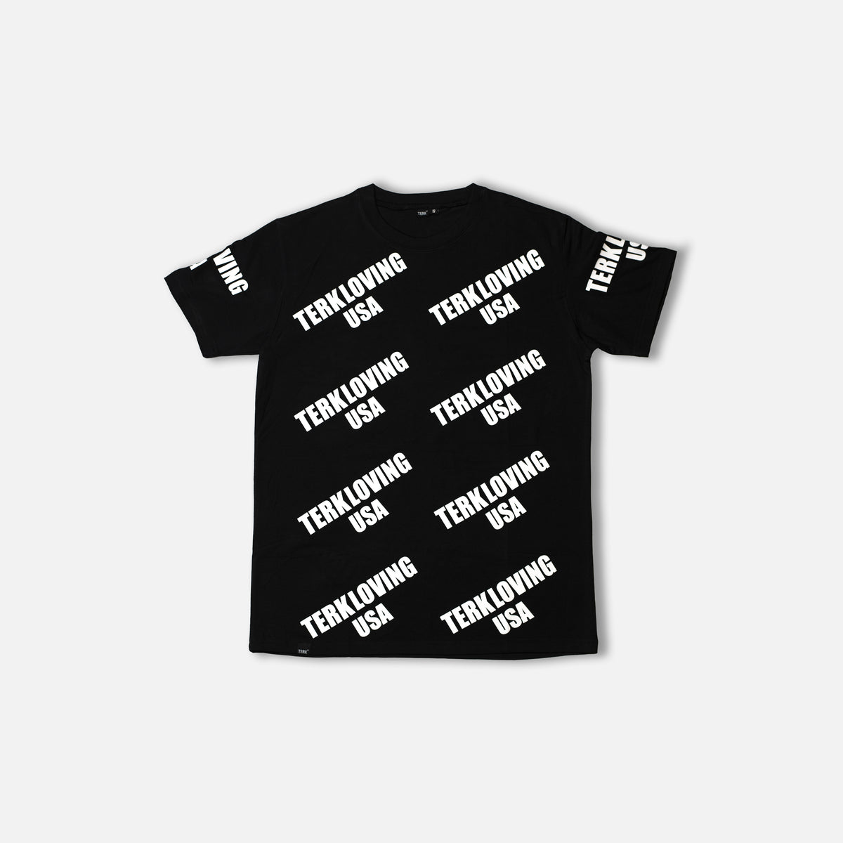 TERKLOVING® Allover Logo T Shirt Black