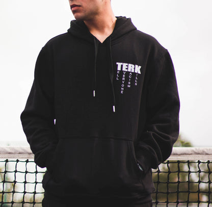 T.E.R.K. LOGO BLACK HOODIE
