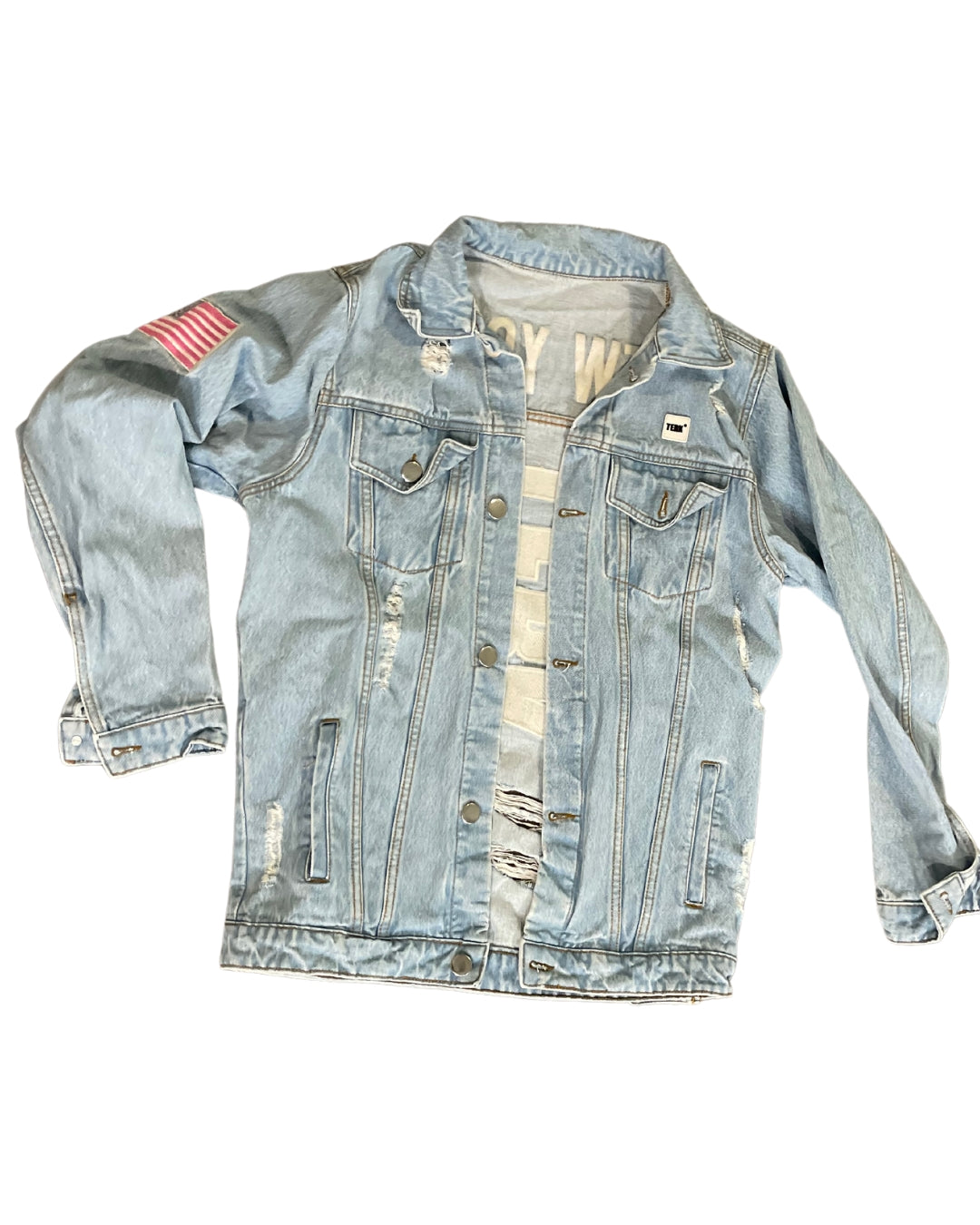 TERK Logo embroidery denim jacket