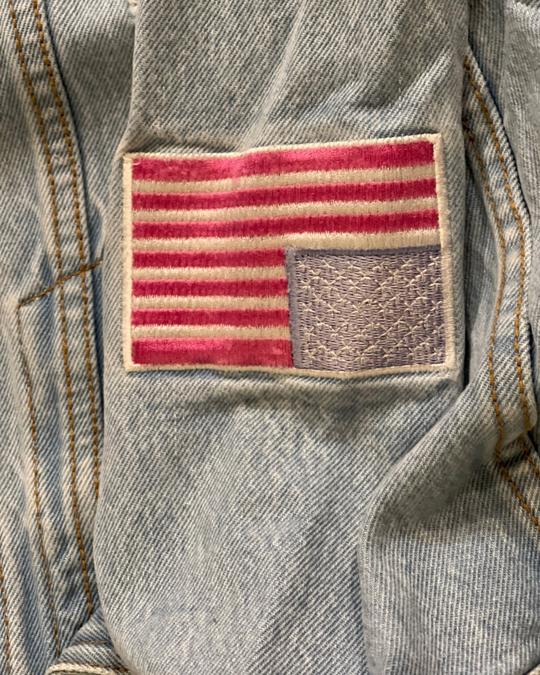 TERK Logo embroidery denim jacket