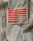 TERK Logo embroidery denim jacket
