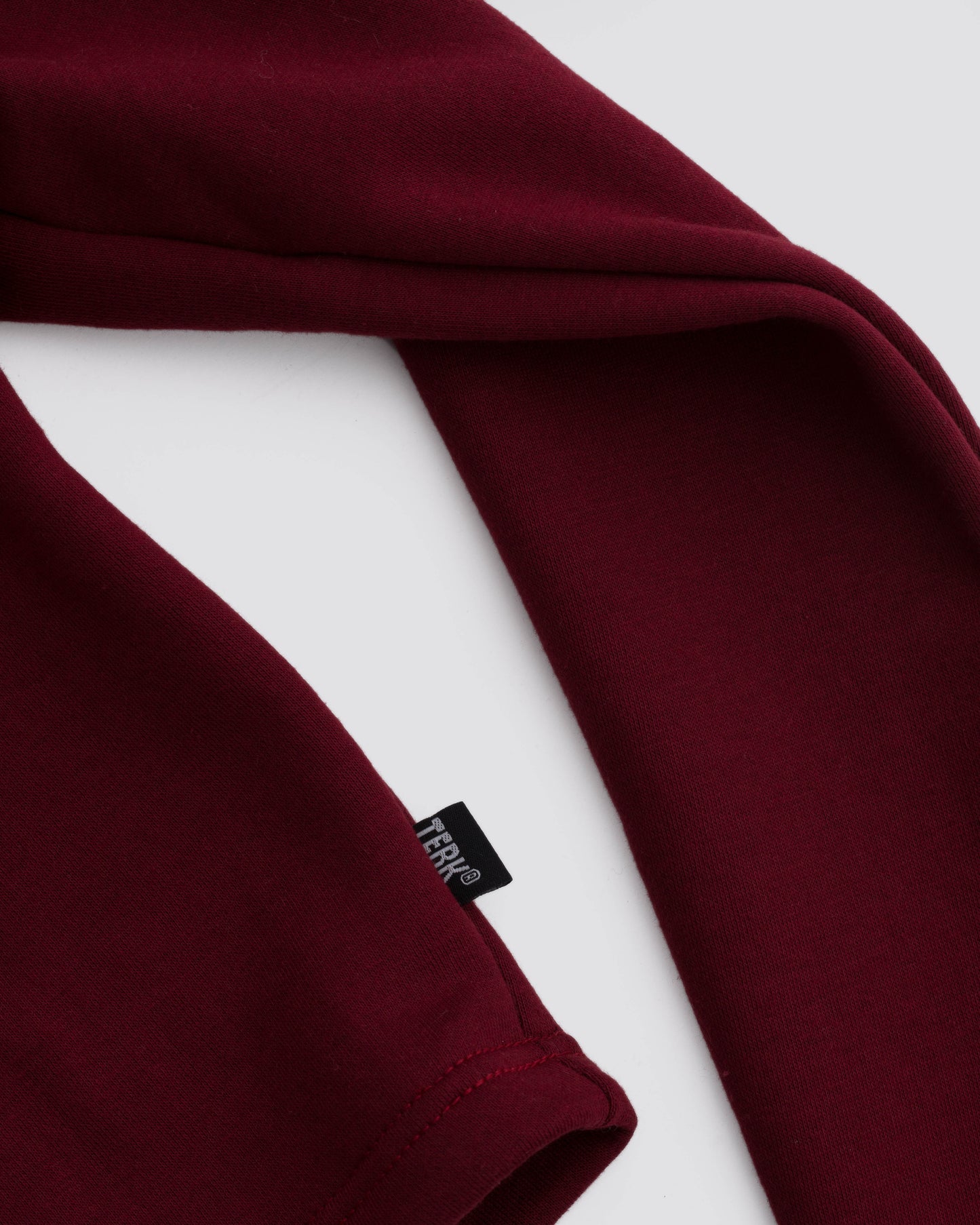TERK Rally Crop Hoodie — Burgundy