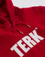 WHITE TERK RALLY CROP HOODIE