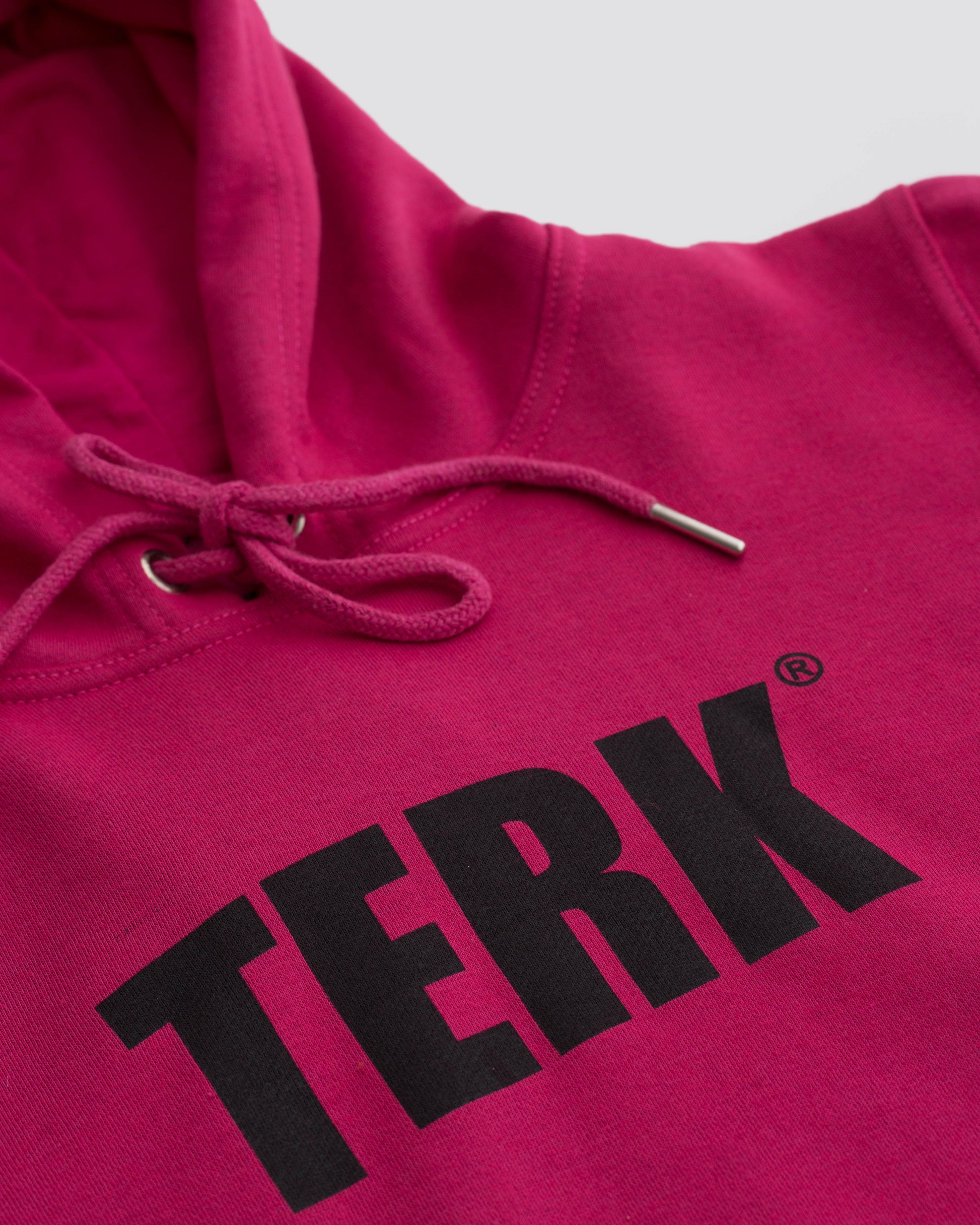 Black TERK Rally Crop Hoodie