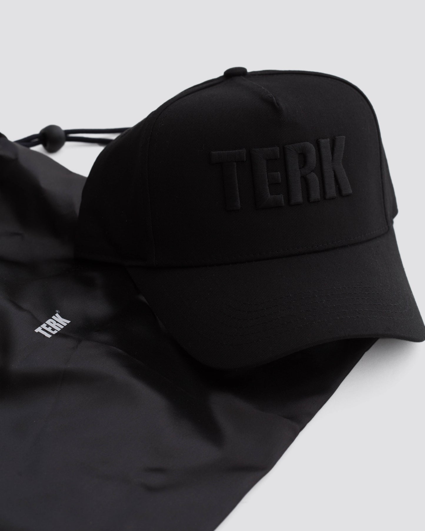 TERK 3D Embroidery Hat — Black