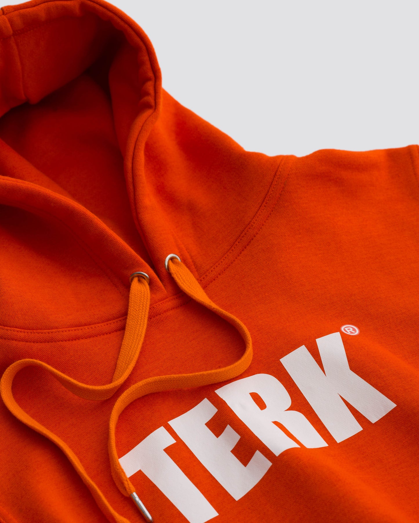 TERK Rally Elastic Crop Hoodie — Orange