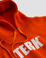 TERK Rally Elastic Crop Hoodie — Orange
