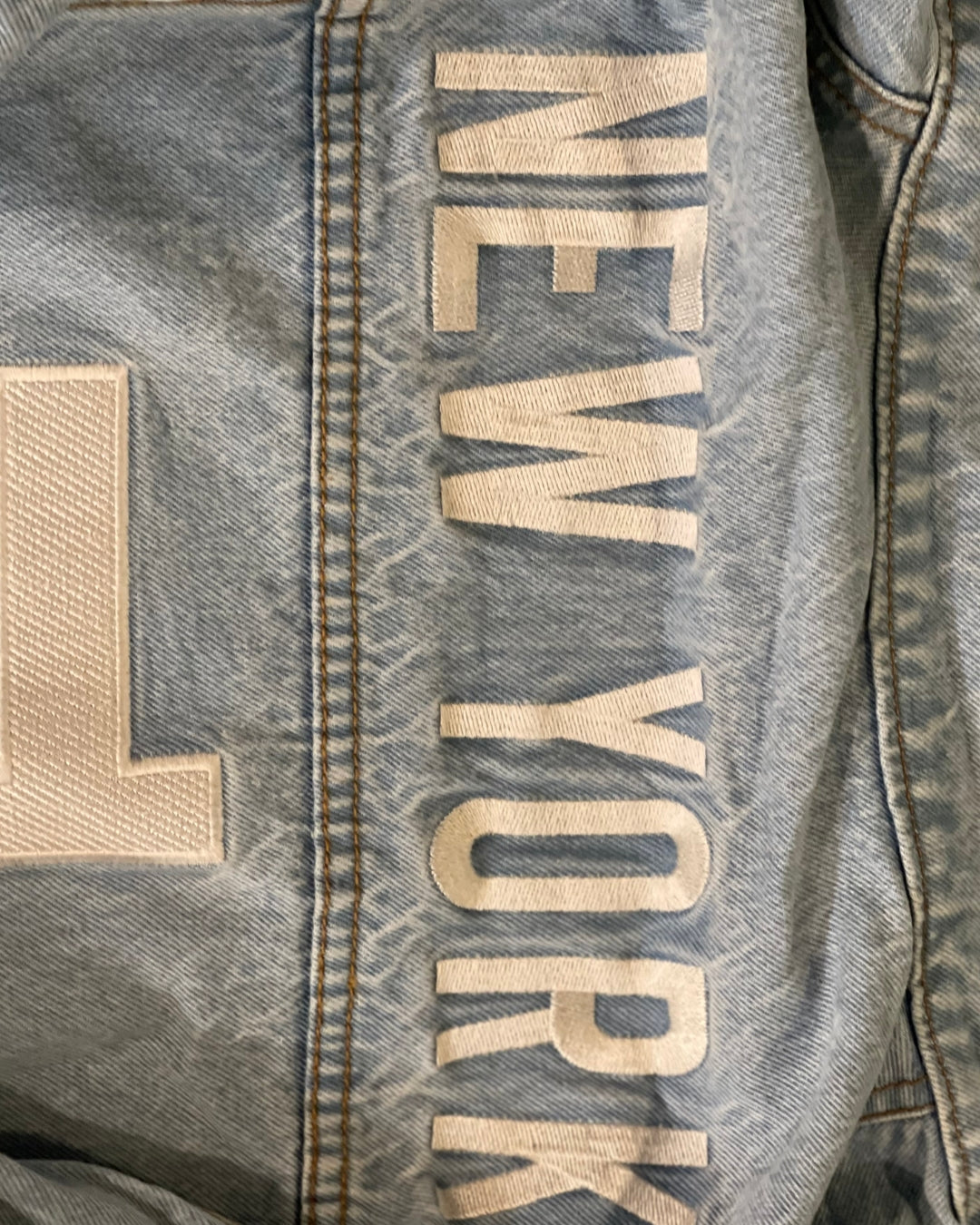 TERK Logo embroidery denim jacket