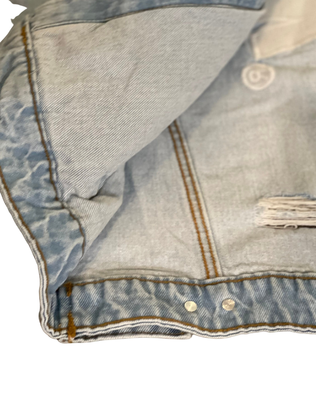 TERK Logo embroidery denim jacket