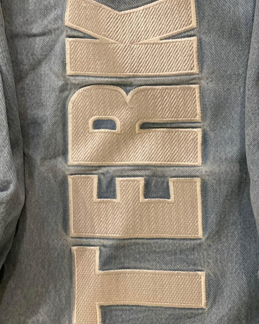TERK Logo embroidery denim jacket