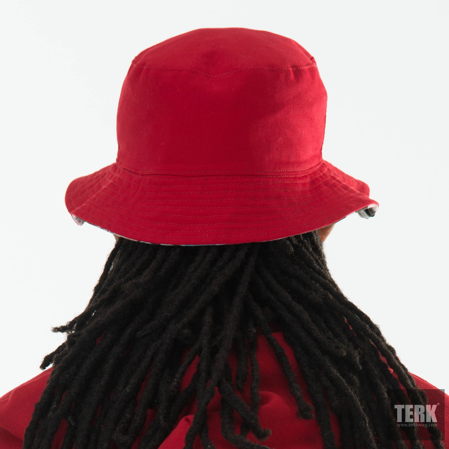 TERK Twill Red Reversible Bucket Hat