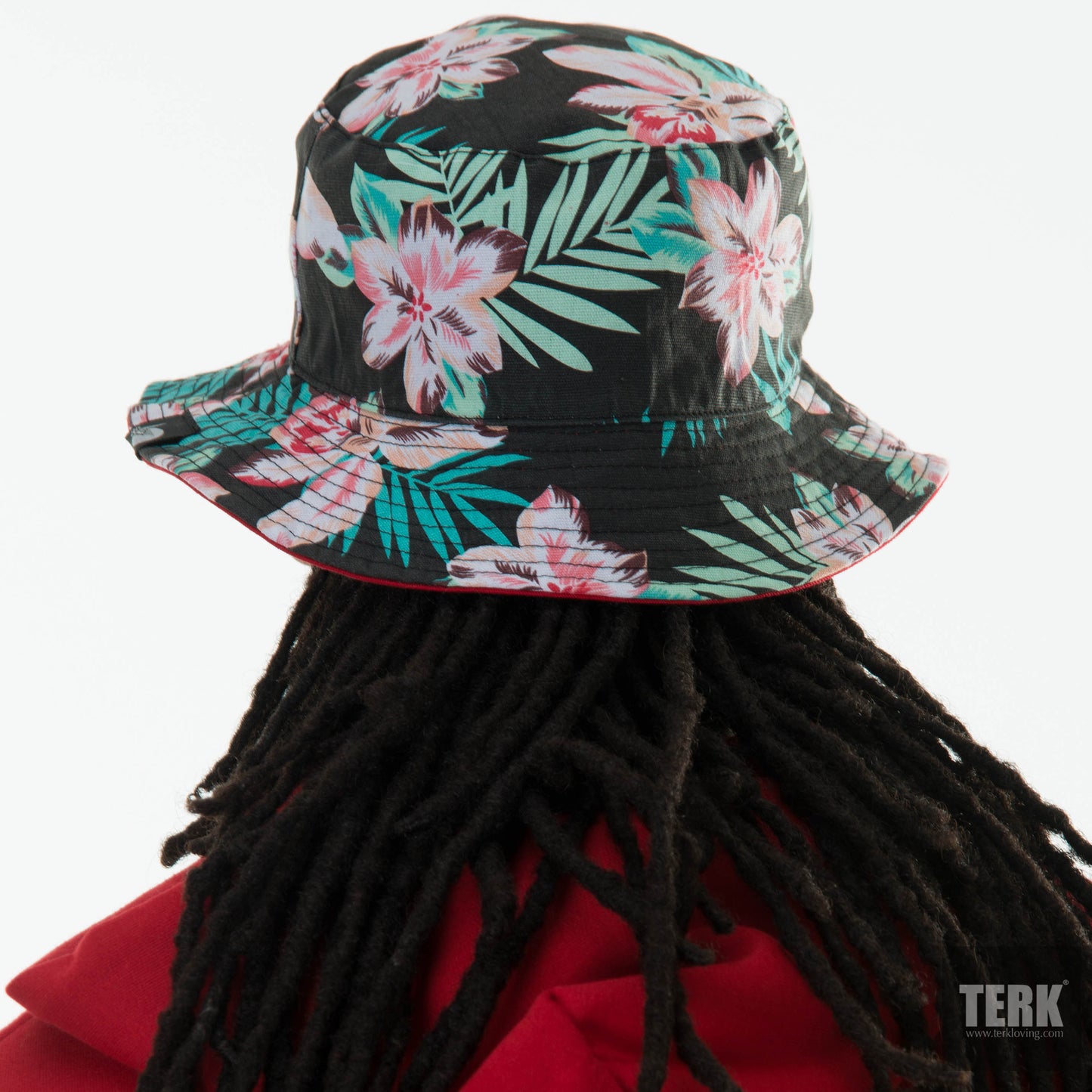 TERK Twill Red Reversible Bucket Hat