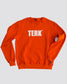 WHITE TERK LOGO CREWNECK