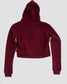 TERK Rally Crop Hoodie — Burgundy