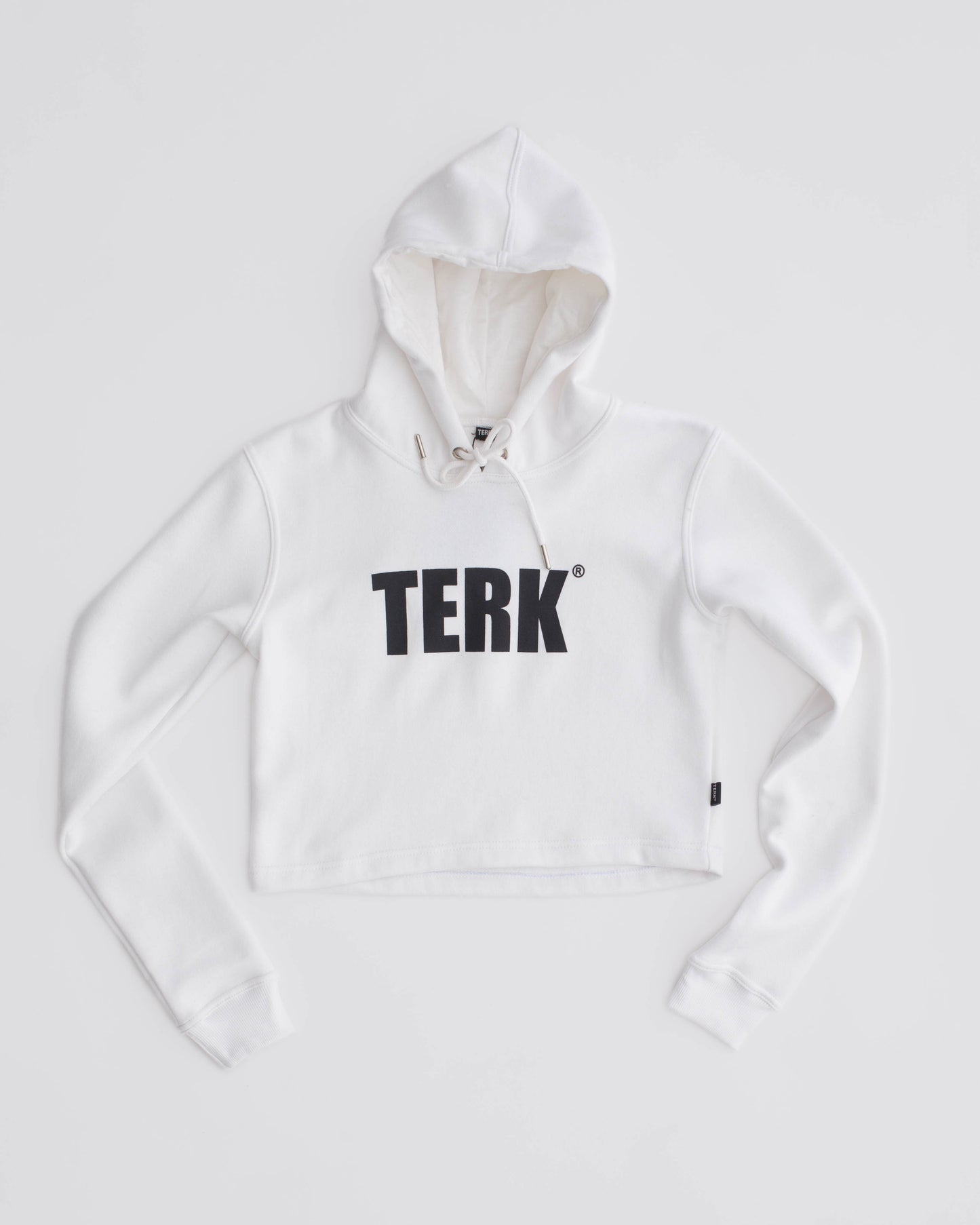 BLACK TERK RALLY CROP HOODIE