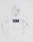 BLACK TERK RALLY CROP HOODIE